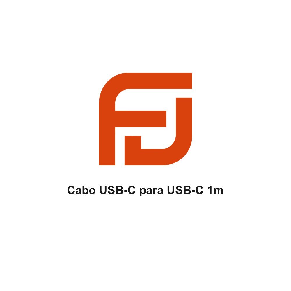 Cabo USB-C para USB-C 1m trançado