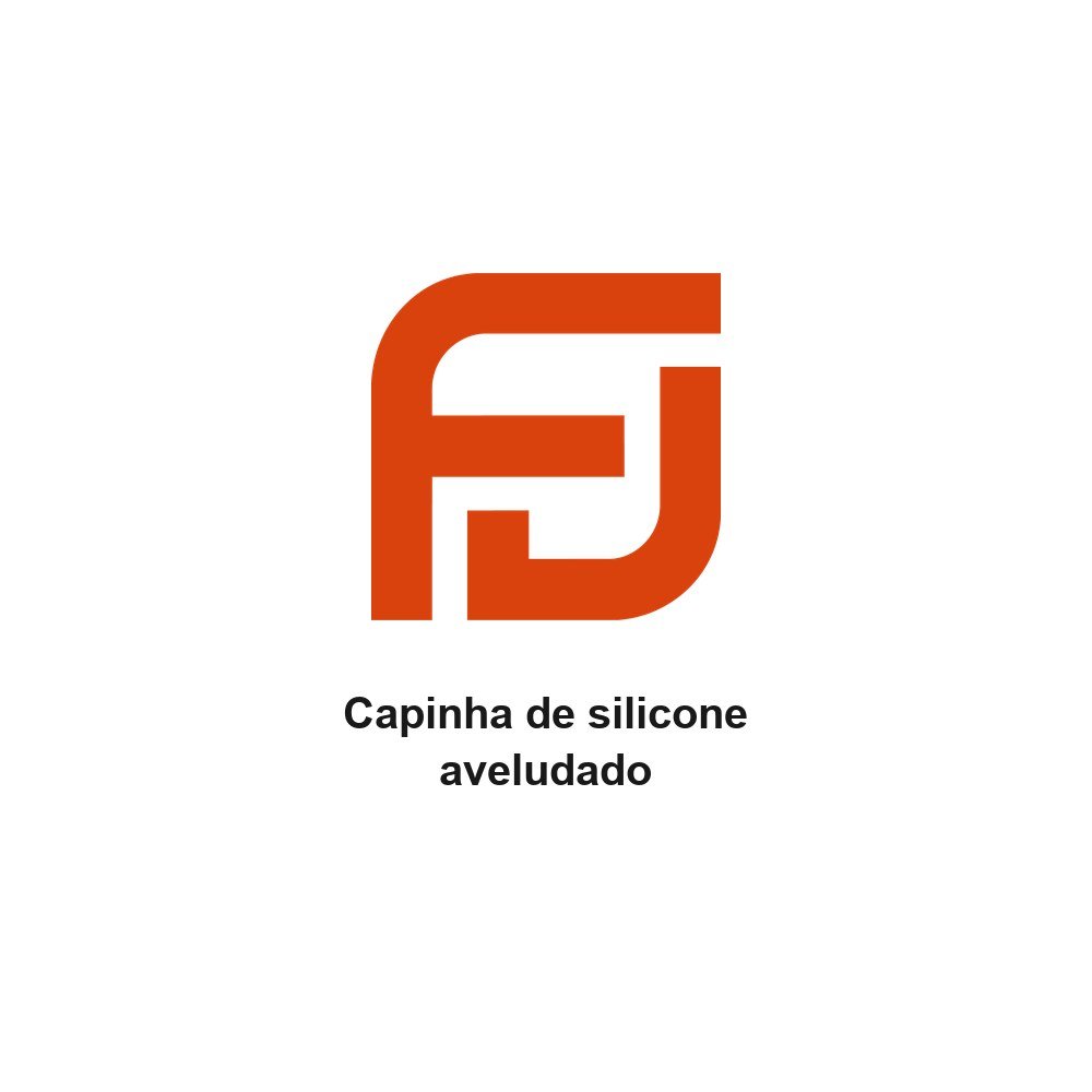Capinha de silicone aveludado