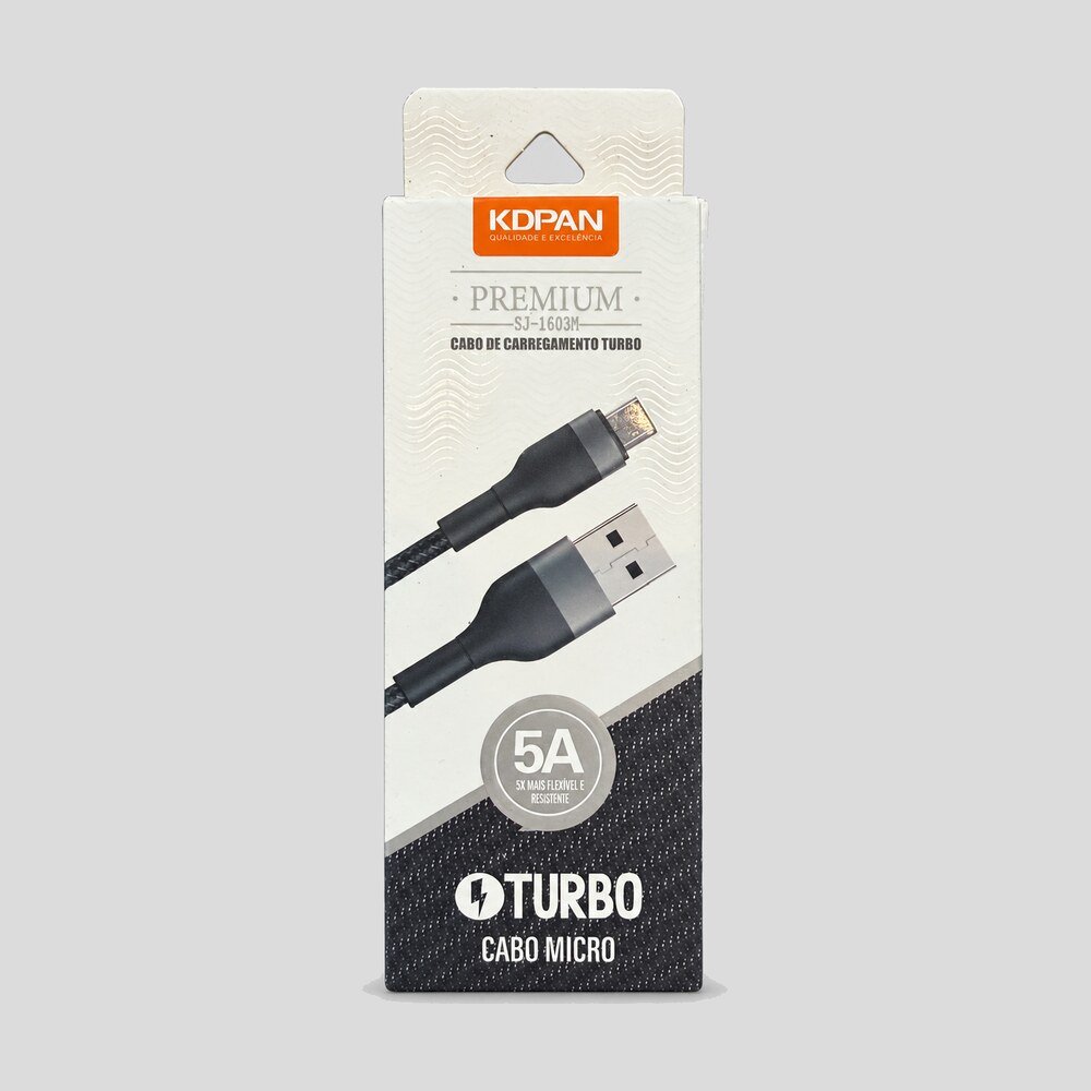 Cabo Micro USB 5A Carregamento Rápido Kdpan