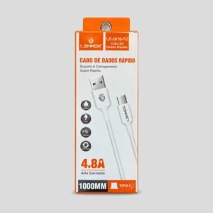 Cabo USB-C 4.8A 1 m Carregamento Rápido Lehmox