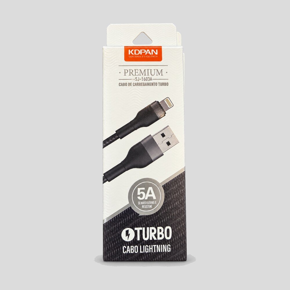 Cabo Lightning 5A Carregamento Rápido Kdpan