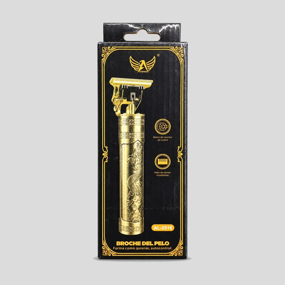 Máquina de Acabamento com Corpo Metálico Dourado