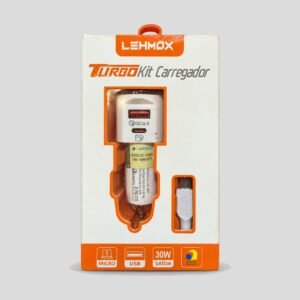 Carregador Veicular 30W com Cabo Lehmox